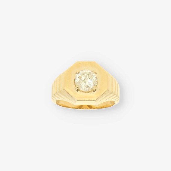 Anillo oro y bri aprox. 1,8 Qt