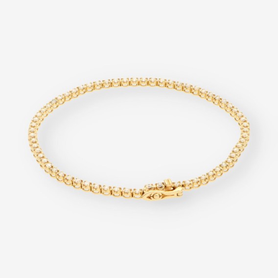 Pulsera riviere oro brillantes