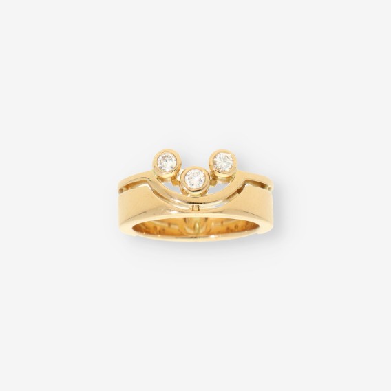 Anillo oro y brillantes