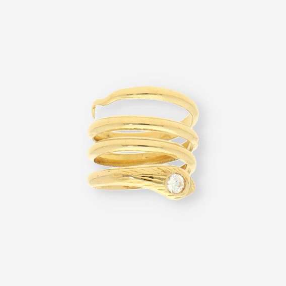 Anillo oro serpiente