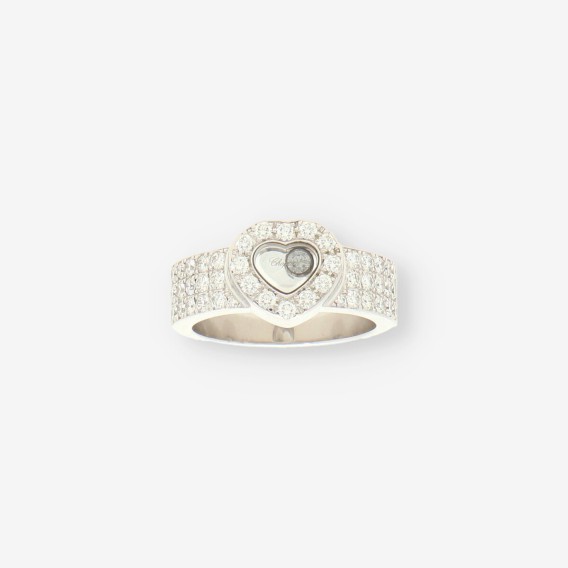 Anillo oro bl. CHOPARD Happy Diamonds