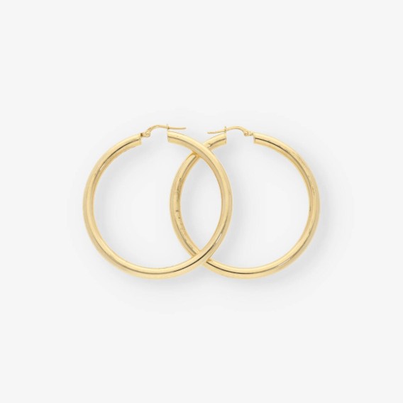 Pendientes aro en oro 18kt