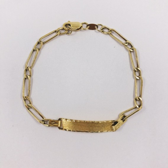 Pulsera no me olvides en oro 18kt