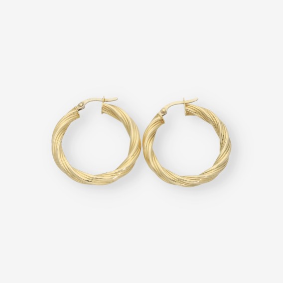 Pendientes aro en oro 18kt