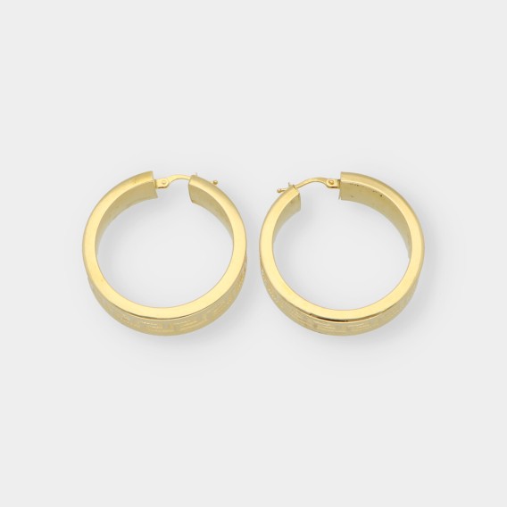 Pendientes aro en oro 18kt