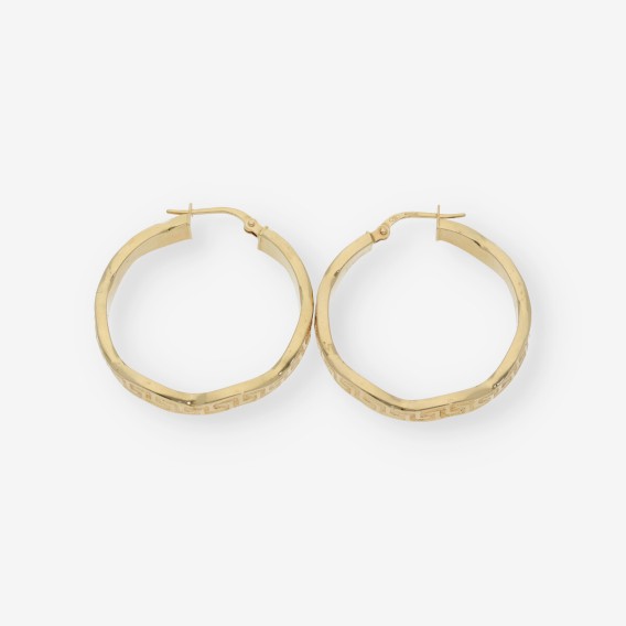 Pendientes aro en oro 18kt