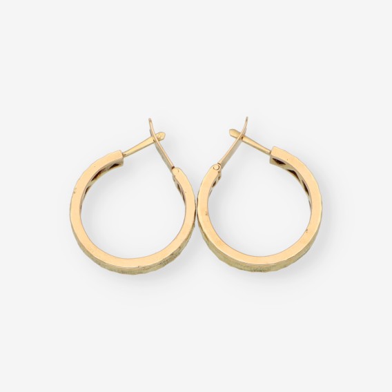 Pendientes aro en oro 18kt