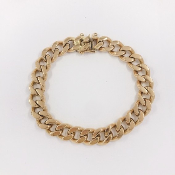 Pulsera barbada en oro 18kt