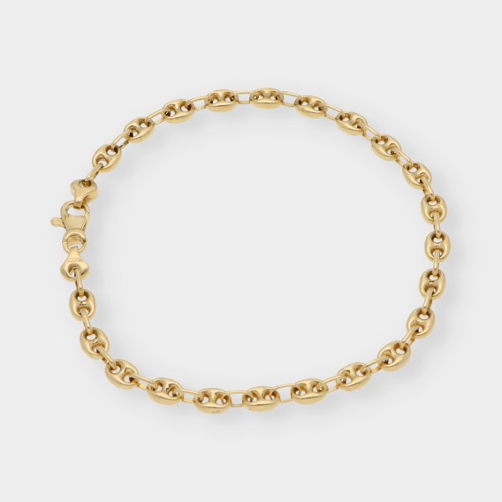 Pulsera de calabrotes en oro 18kt