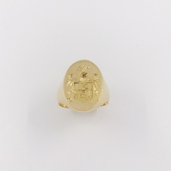 Anillo sello en oro 18kt