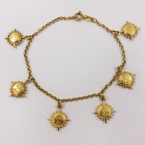 Pulsera sol en oro 18kt.