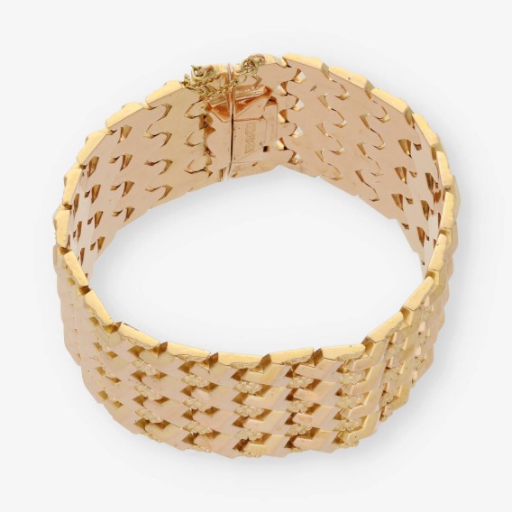 Pulsera semirrÃ­gida en oro 18kt