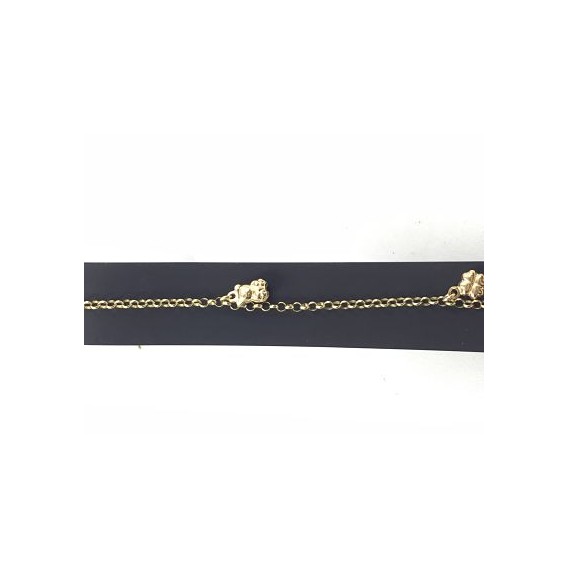 Pulsera de oro con motivos infantiles