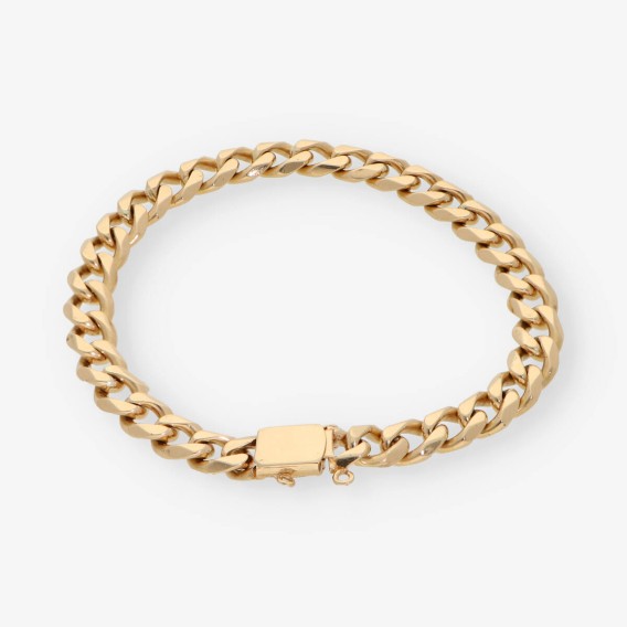 Pulsera barbada en oro 18kt