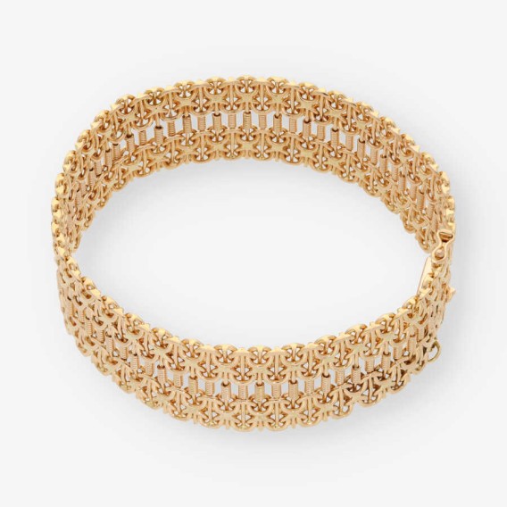 Pulsera semirrÃ­gida en oro 18kt