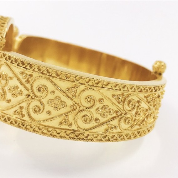 Pulsera esclava en oro 22kt