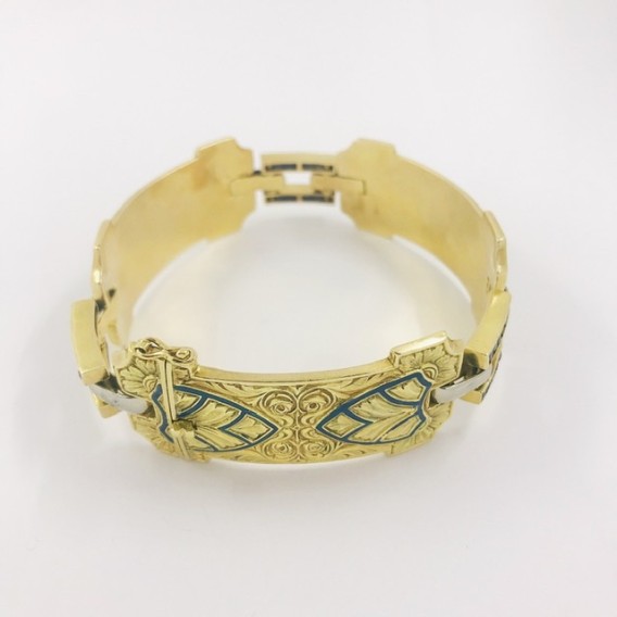 Pulsera vintage en oro 18kt