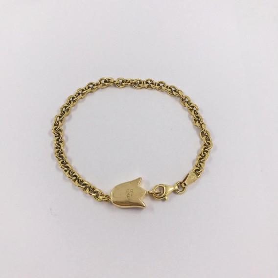 Pulsera Tous en oro 18kt con tulipÃ¡n