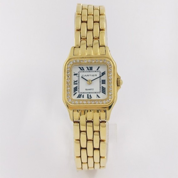 Reloj Cartier PanthÃ¨re en oro 18kt y brillantes