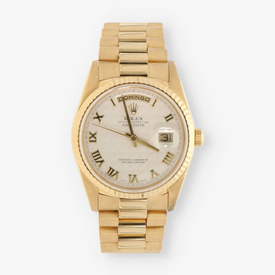 Rolex Day-Date President oro 18k 18238 caja y documento