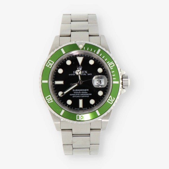 Rolex Submariner 16610T Kermit 50 Aniversario Flat 4