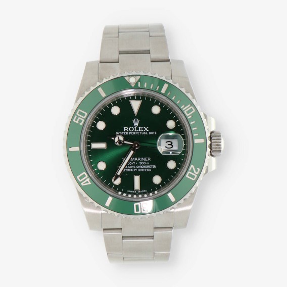 Rolex Submariner 116610LV Hulk con caja y documentos