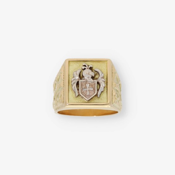 sello heraldico en oro 18kt