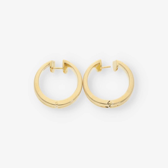 Pendientes aro en oro 18kt