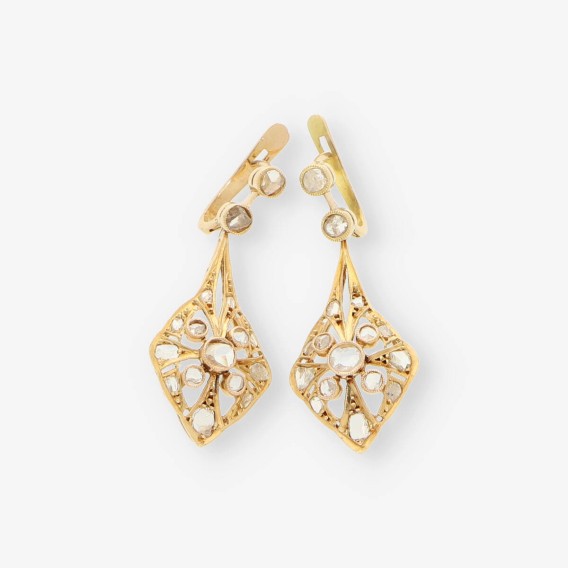 Pendientes vintage en oro 18kt