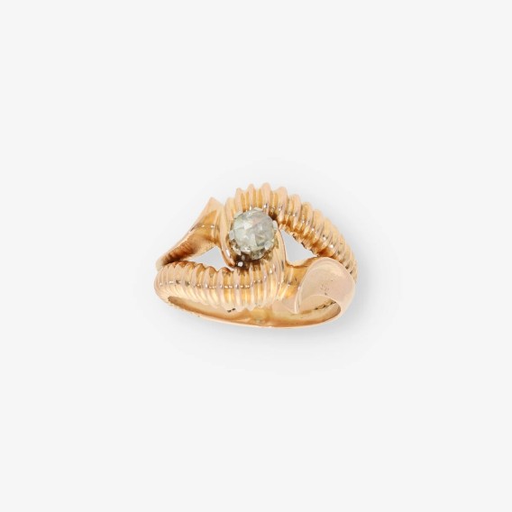 Anillo en oro 18kt con diamantes