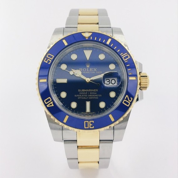 Rolex Submariner mixto 	116613LB con caja y documento