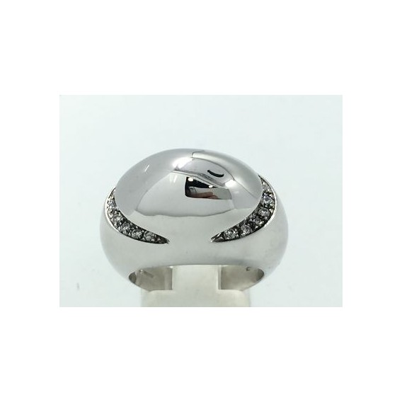 Anillo Bulgari en oro blanco y brillantes