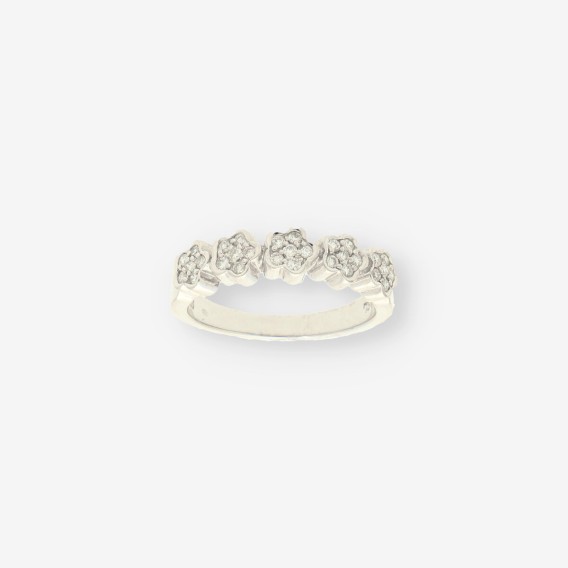 Anillo oro blanco y bri TOUS