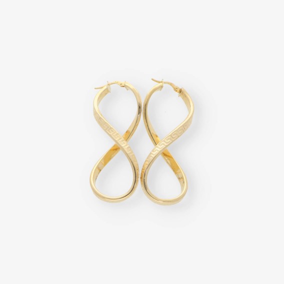 Pendientes largos en oro 18kt