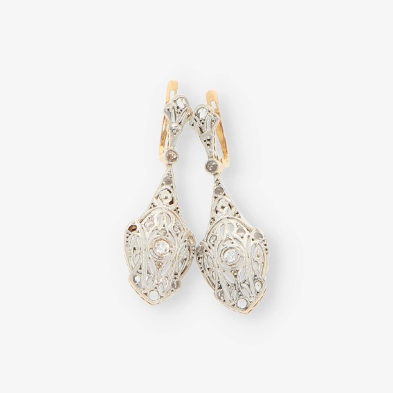 Pendientes vintage en oro 18kt