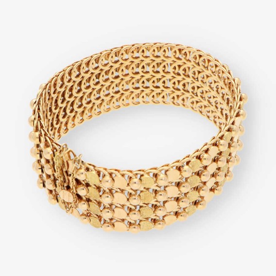 Pulsera semirrÃ­gida en oro 18kt