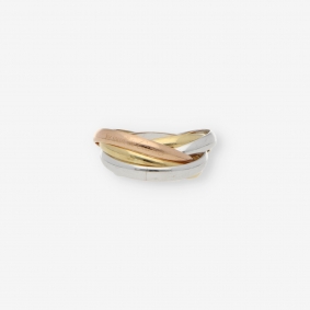 Anillo Cartier Trinity 5 aros en oro 18kt | Comprar joyas y relojes Cartier de segunda mano | Comprar anillos de segunda mano