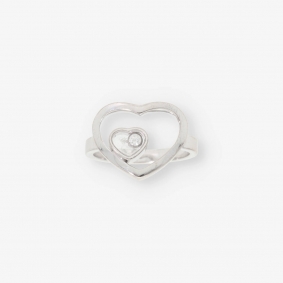 Anillo Chopard Happy Diamond oro blanco 18kt | Comprar relojes y joyas Chopard de segunda mano | Comprar anillos de segunda mano