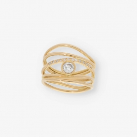 Anillo en oro 18kt con brillante | Comprar anillos de segunda mano