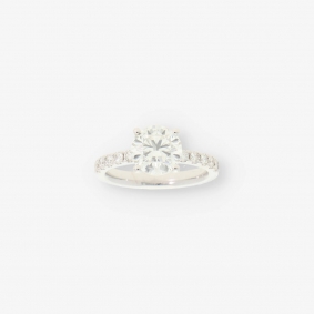 Anillo solitario oro blanco 18kt NUEVO | Comprar anillos de segunda mano