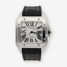 Cartier Santos 100 XL caja y documento 2656 | Comprar joyas y relojes Cartier de segunda mano | Comprar reloj segunda mano
