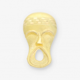 Colgante máscara en oro 18kt | Comprar colgantes de segunda mano