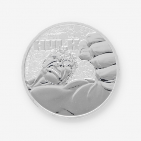 Moneda de plata Hulk | Monedas de Oro