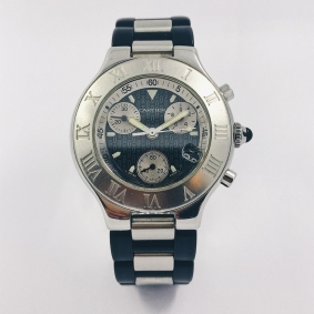 Reloj Cartier 21 Chronoscaph  2424 | Comprar joyas y relojes Cartier de segunda mano | Comprar reloj segunda mano