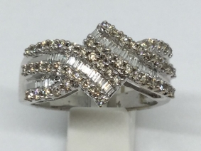 Sortija de oro con diamantes | Comprar anillos de segunda mano