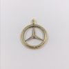 Colgante oro bicolor con el símbolo de Mercedes-Benz
