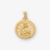 Medalla de la virgen con el niño en oro 18kt
