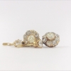 Pendientes vintage en oro 18kt con diamantes