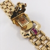 Pulsera reloj vintage en oro 18kt con brillantes